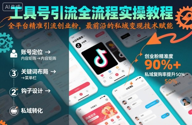 工具号引流全流程实操教程，全平台精准引流创业粉，最前沿的私域变现技术25赋能-欢迎访问本站