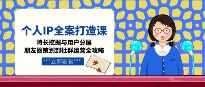 个人IP全案打造课【20节】朋友圈策划到社群运营全攻略26-欢迎访问本站