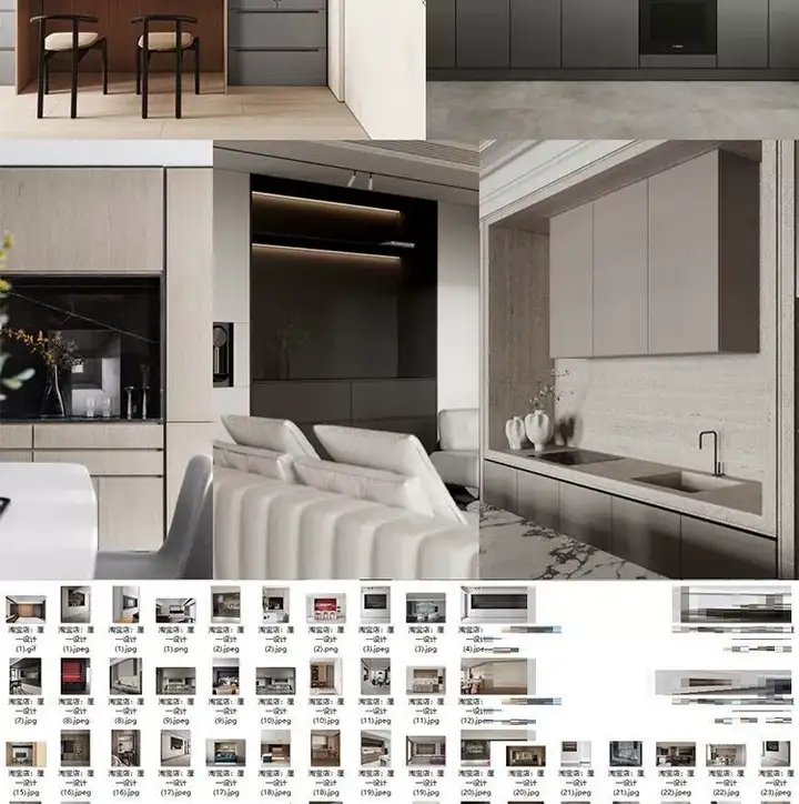 图片[9]-全屋定制最全设计图集-全屋定制解构高定设计空间造型图库视频案例参考效果图【电商热销29】-暗冰资源网