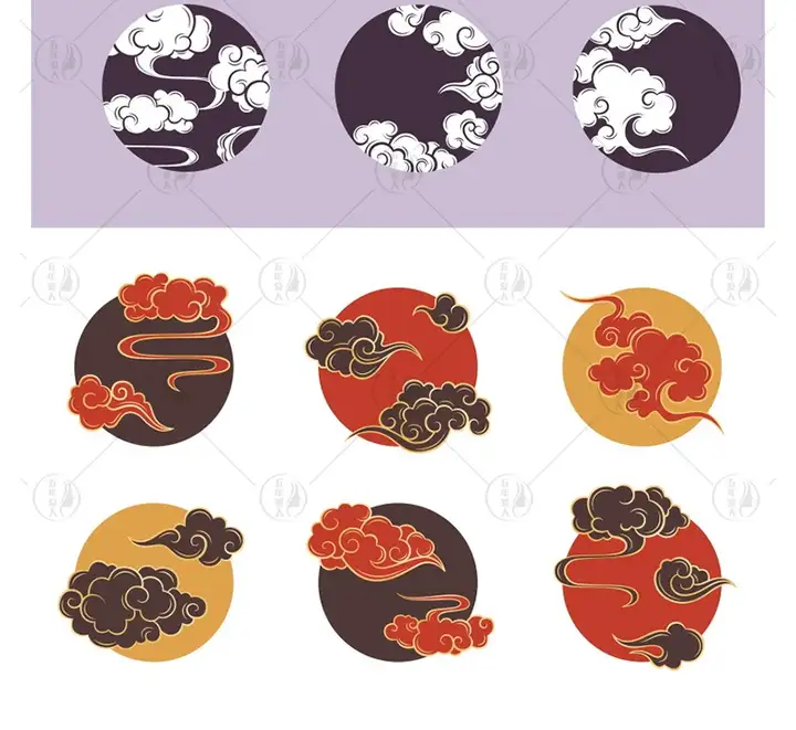 图片[4]-112款国风图案矢量设计素材-中国风金色祥云纹图案新款中式古典元素装饰 Psd分层和Ai矢量素材【电商热销619】-暗冰资源网