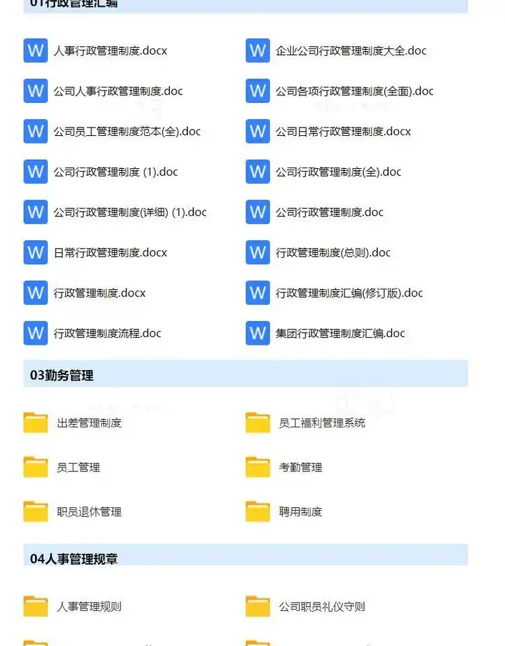 图片[3]-756份人事行政管理制度资料大全-工作职责表格清单员工培训工作总结电子资料文件【电商热销876】-暗冰资源网