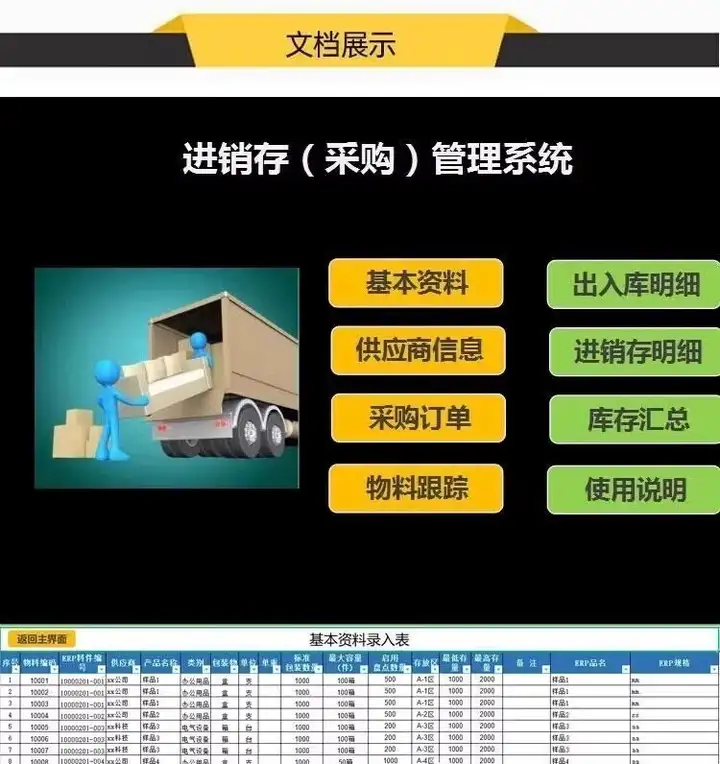 图片[4]-80款进销存excel表格模板-进销存管理系统excel表格模板商品库存管理进出货入库明细表模板【电商热销583】-暗冰资源网