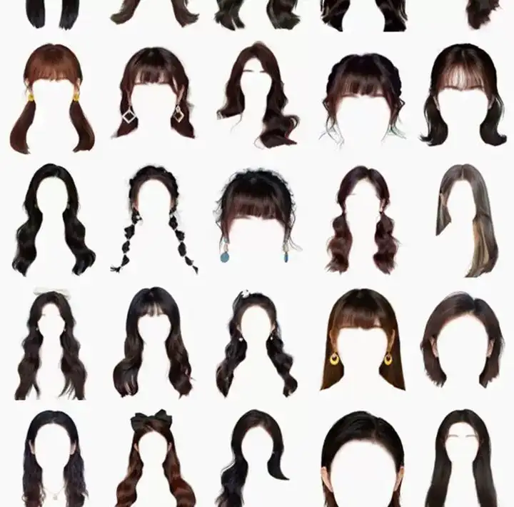 图片[6]-571款男女发型素材【可直接套用】海马体证件照PS头发素材模版假发免扣png发型模板【电商热销843】-暗冰资源网