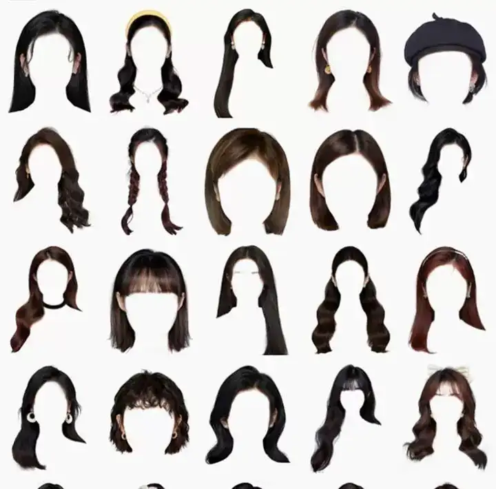 图片[8]-571款男女发型素材【可直接套用】海马体证件照PS头发素材模版假发免扣png发型模板【电商热销843】-暗冰资源网