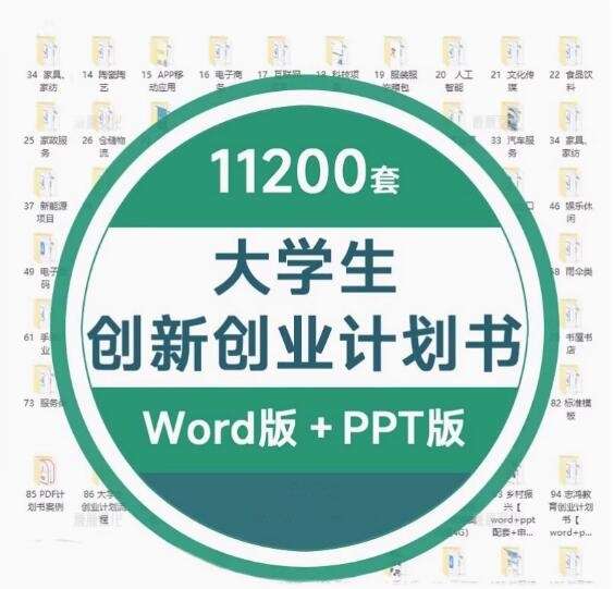 11200套大学生创新创业计划书word成品互联网+大赛ppt模板商业策划书撰写【电商热销573】-欢迎访问本站