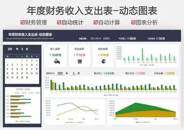图片[10]-107套Excel记账系统模板-记账电子表格excel做账模板系统出纳班费进销存【电商热销753】-暗冰资源网
