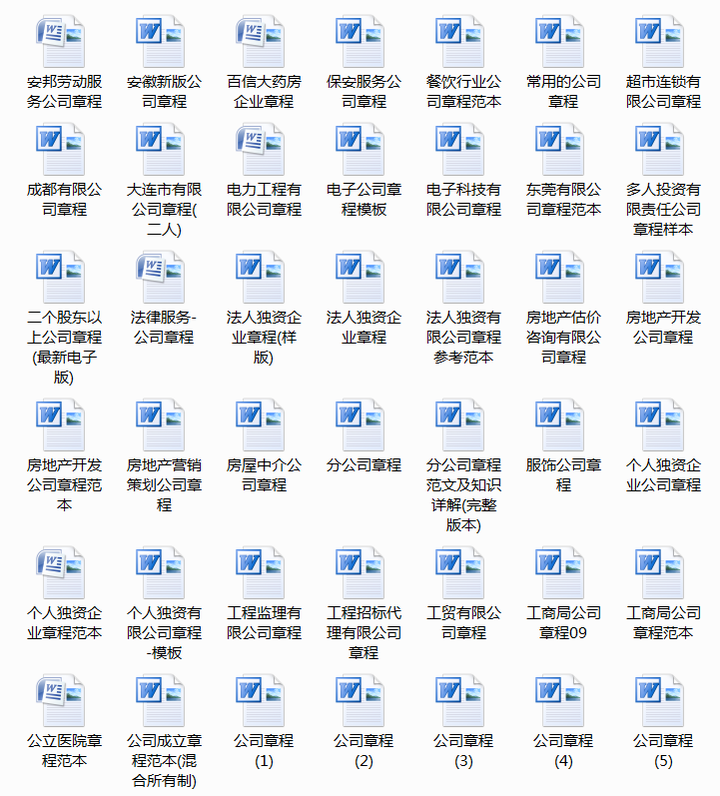 图片[6]-500套企业公司章程-有限责任公司章程模板范本电子版个人独资多人合资企业合伙协议【电商热销636】-暗冰资源网