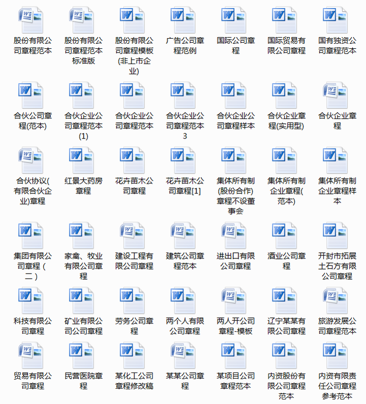图片[8]-500套企业公司章程-有限责任公司章程模板范本电子版个人独资多人合资企业合伙协议【电商热销636】-暗冰资源网