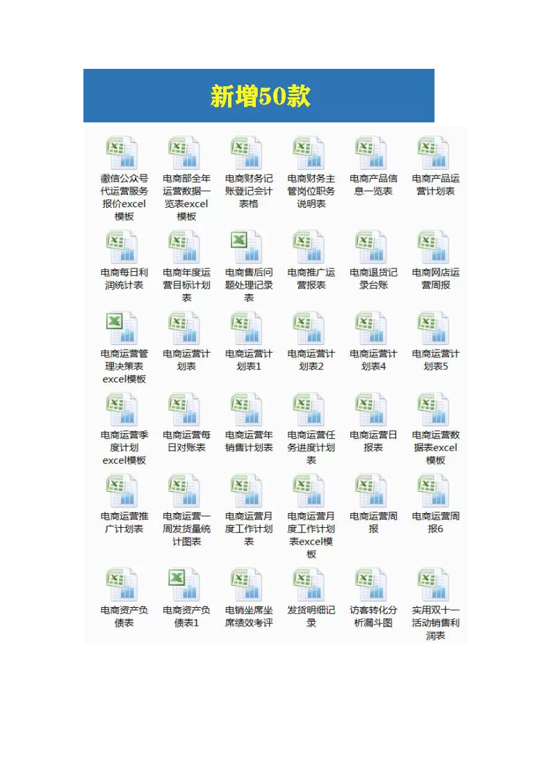 图片[2]-610套电商常用表格大全-电商运营管理数据分析年度报表Excel表格【电商热销993】-暗冰资源网