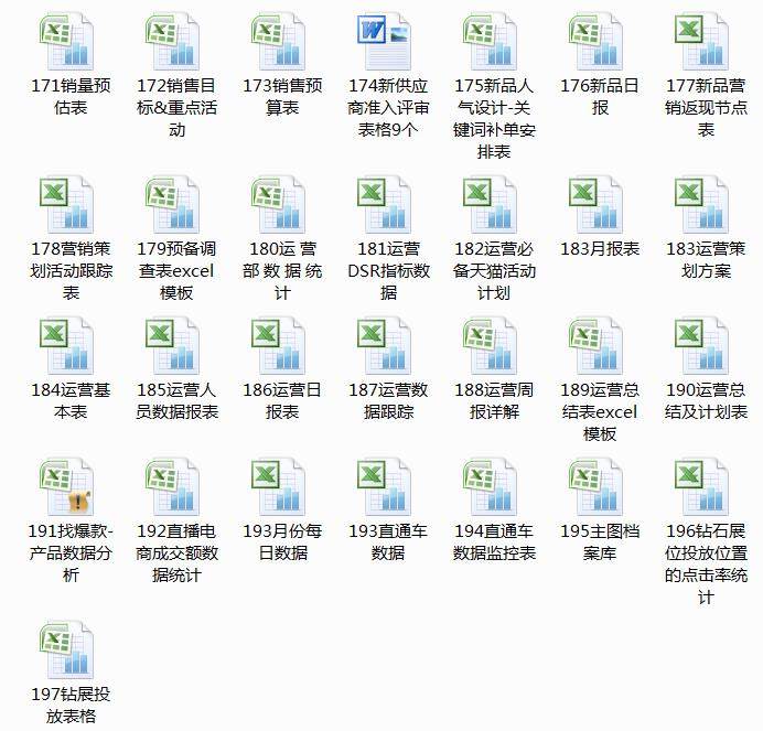 图片[12]-610套电商常用表格大全-电商运营管理数据分析年度报表Excel表格【电商热销993】-暗冰资源网