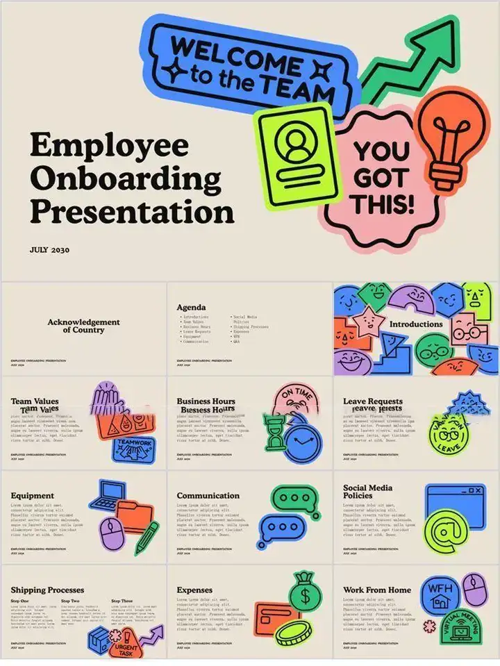 图片[13]-10000套粗线条卡通插画PPT模板-粗线条卡通插画PPT模版个人简历项目汇报简介绍毕业答辩教学课件【电商热销784】-暗冰资源网