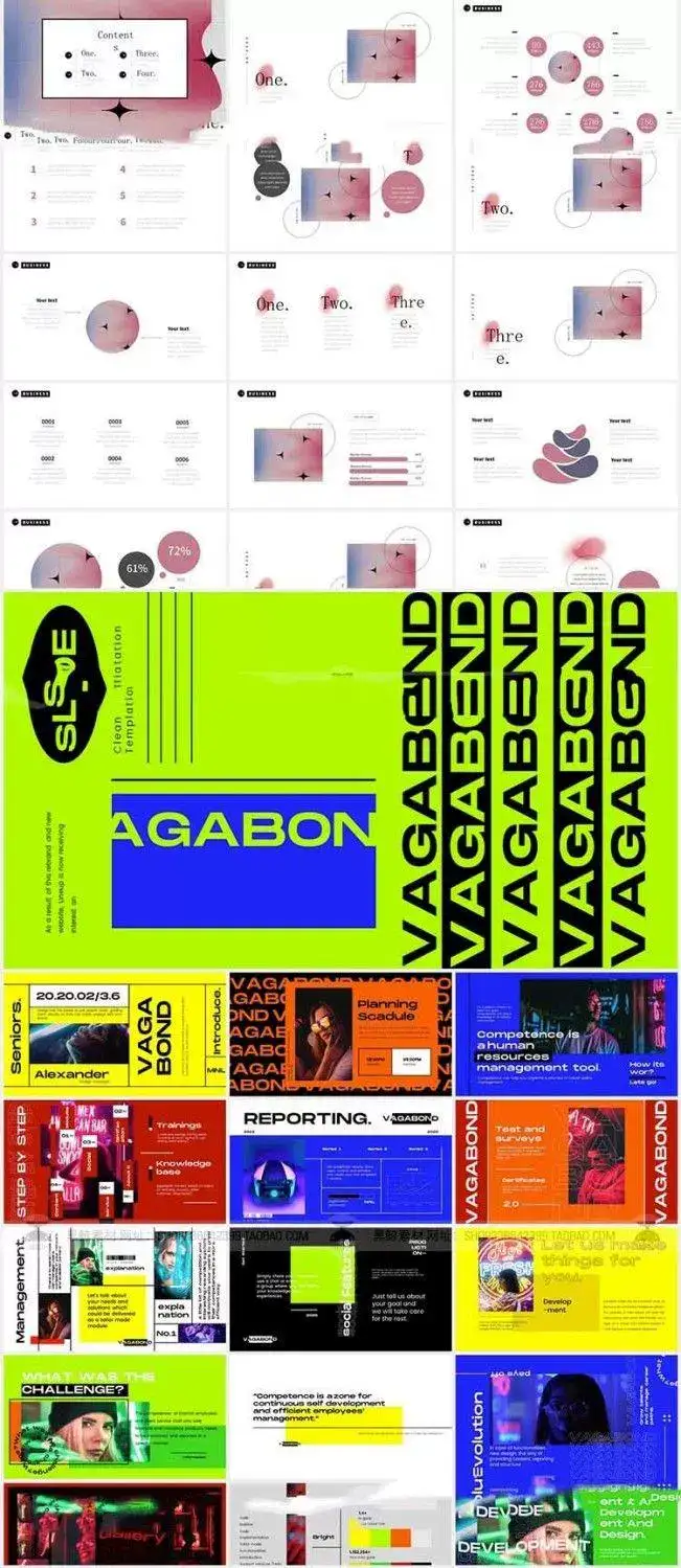 图片[8]-100套极简抽象艺术感PPT模版素材-极简高级感创意毕业答辩作品集工作总结汇报活动策划简约PPT模板【电商热销648】-暗冰资源网