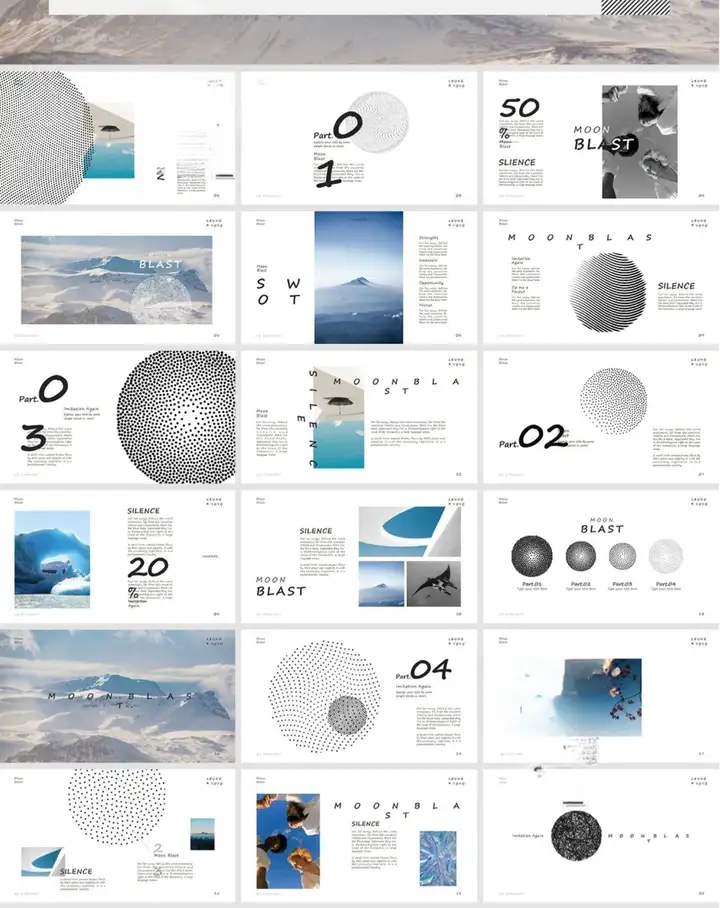 图片[2]-41套高级PPT模版素材-高级感作品集PPT模板 抽象艺术设计感排版求职面试活动汇报通用【电商热销698】-暗冰资源网