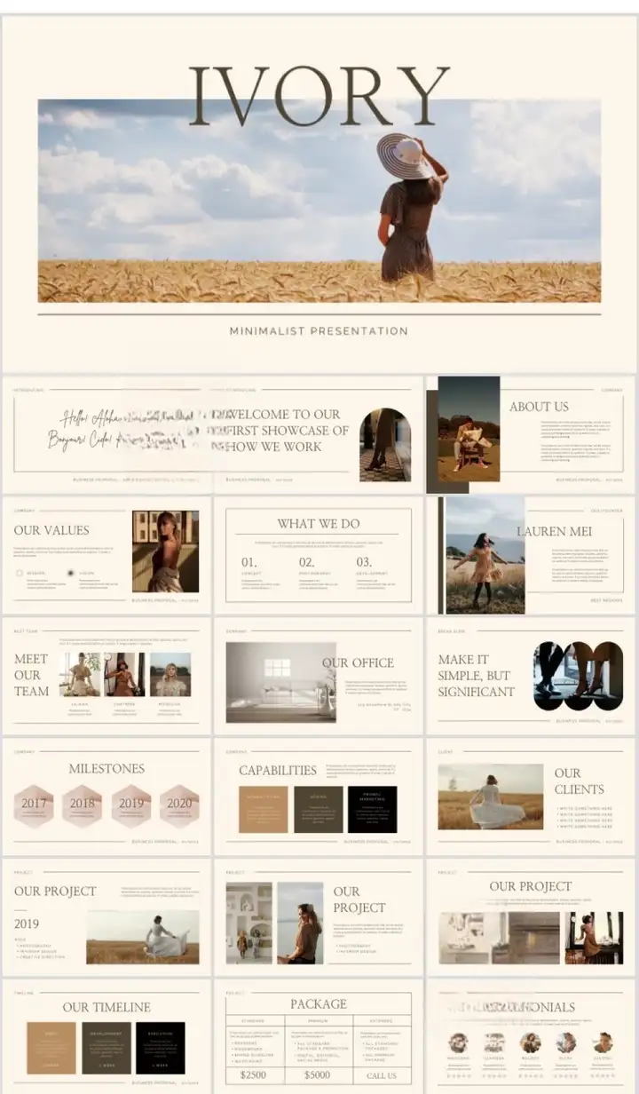 图片[8]-41套高级PPT模版素材-高级感作品集PPT模板 抽象艺术设计感排版求职面试活动汇报通用【电商热销698】-暗冰资源网