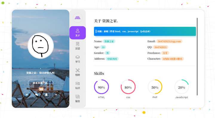 图片[2]-最新 UI 个人团队简介主页源码【带后台】-暗冰资源网