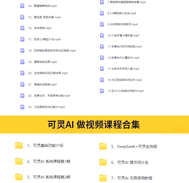 图片[9]-DeepSeek AI视频制作教程+短视频全套技能自学课程，从入门到精通素材【电商热销992】-欢迎访问本站