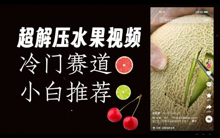 抖音制作水果解压视频，爆火0风险【揭秘】-欢迎访问本站