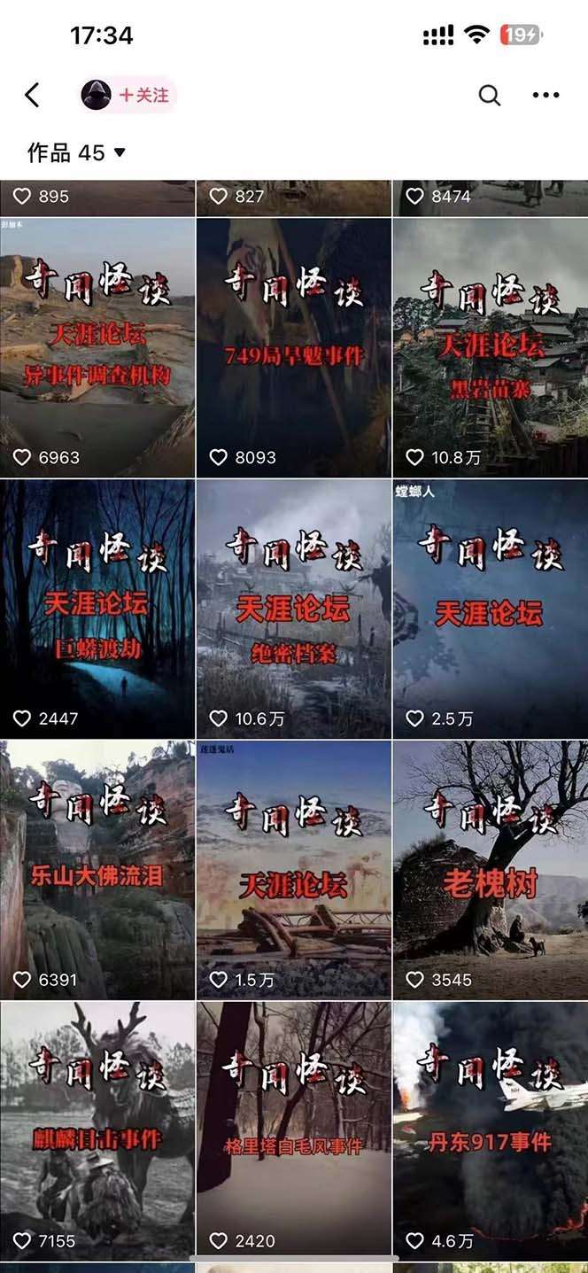 图片[2]-奇闻异事怪谈中视频变现教程【附带素材】外面售价398-暗冰资源网