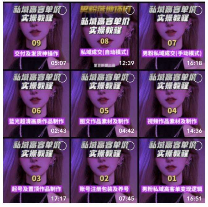 图片[4]-男粉变现项目：男粉高客单价实操教程教你0基础玩转男粉短视频转私域日产500-暗冰资源网