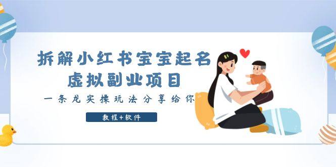 给新生儿宝宝起名项目，一条龙实操（教程+软件）-欢迎访问本站