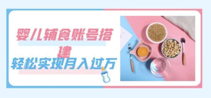 婴儿辅食项目变现，月入过万不是梦（教程+素材）-欢迎访问本站