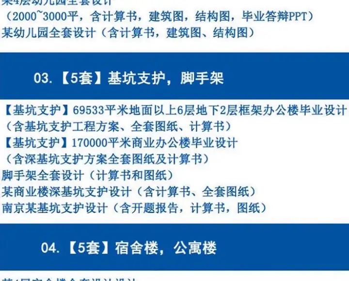 图片[4]-700+套6.88G土木工程毕业设计范本-开题报告计算书预算书建筑结构施工方案设计图纸【电商热销26】-暗冰资源网