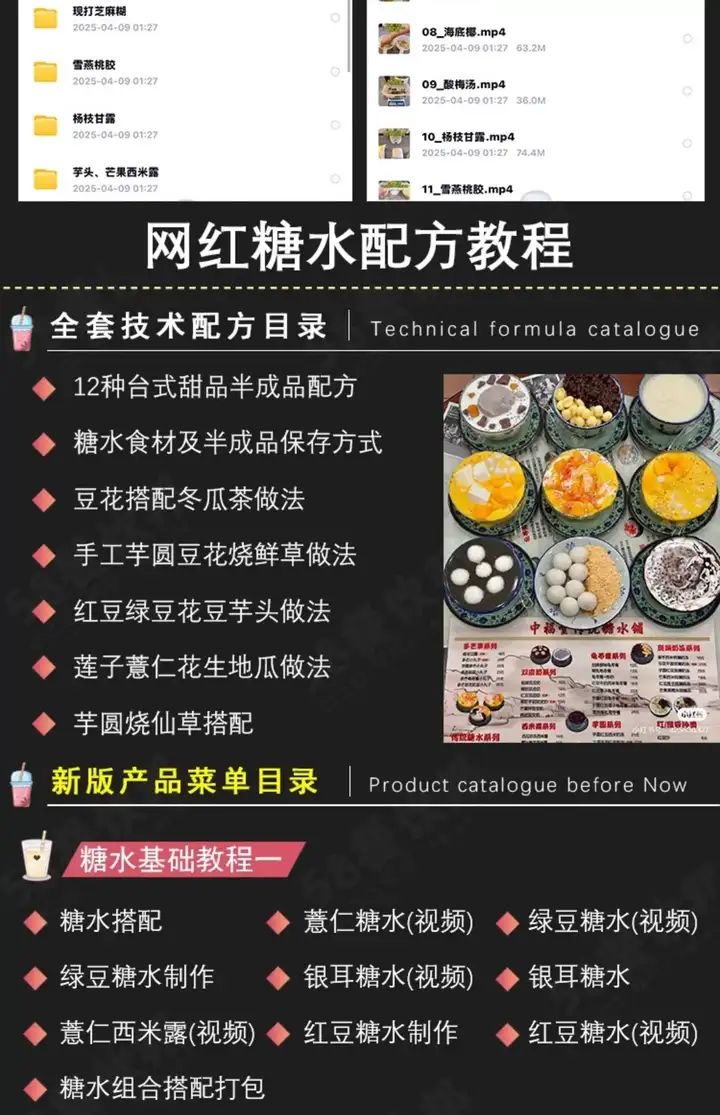 图片[3]-网红大桶糖水技术配方海南摆摊小吃奶茶水果茶广式制作教程商用【电商热销439】-暗冰资源网