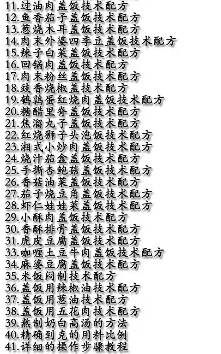 图片[3]-33种盖浇饭教程-鸭腿盖饭技术香菇滑鸡配方盖浇饭梅干菜摆摊外卖小吃店教程视频【电商热销622】-暗冰资源网