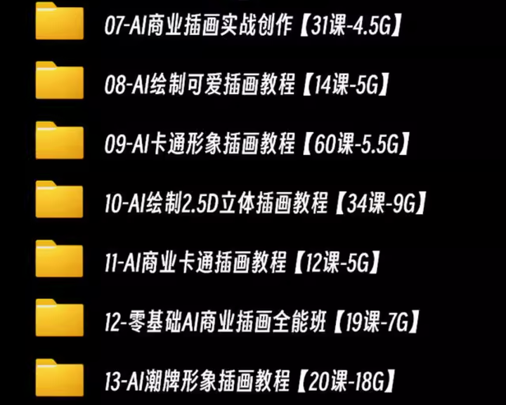 图片[3]-AI零基础自学全套课程-利用AI全技能课程平面潮流卡通插画设计零基础入门自学视频全套学习教程【电商热销691】-暗冰资源网