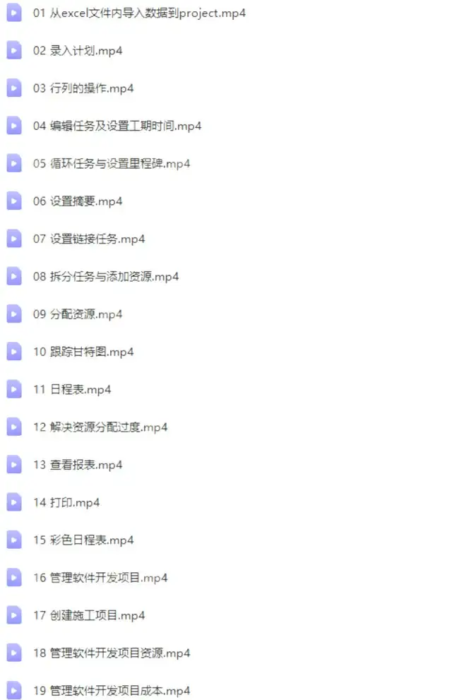 图片[18]-Project零基础视频教程-PMP项目管理工程办公流程甘特图日程表课程【电商热销726】-暗冰资源网