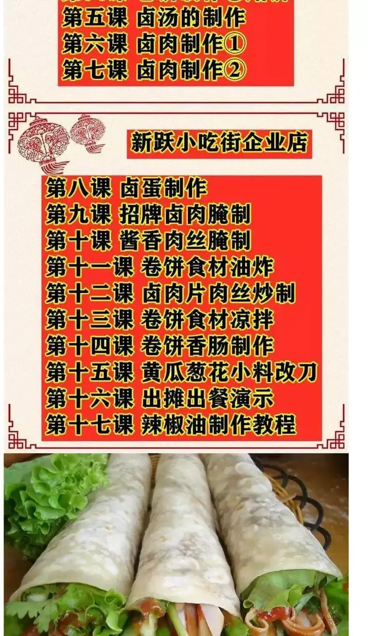 图片[4]-卷饼技术配方教程-功夫一哥姐卷饼技术酱料配方卤肉卷视频教程开店摆摊小吃教程【电商热销756】-暗冰资源网
