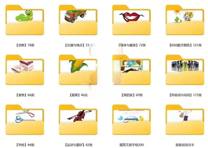 图片[4]-5000款英语单词卡片pdf电子版-幼儿童学习小学英语早教启蒙闪卡记忆教具【电商热销882】-暗冰资源网