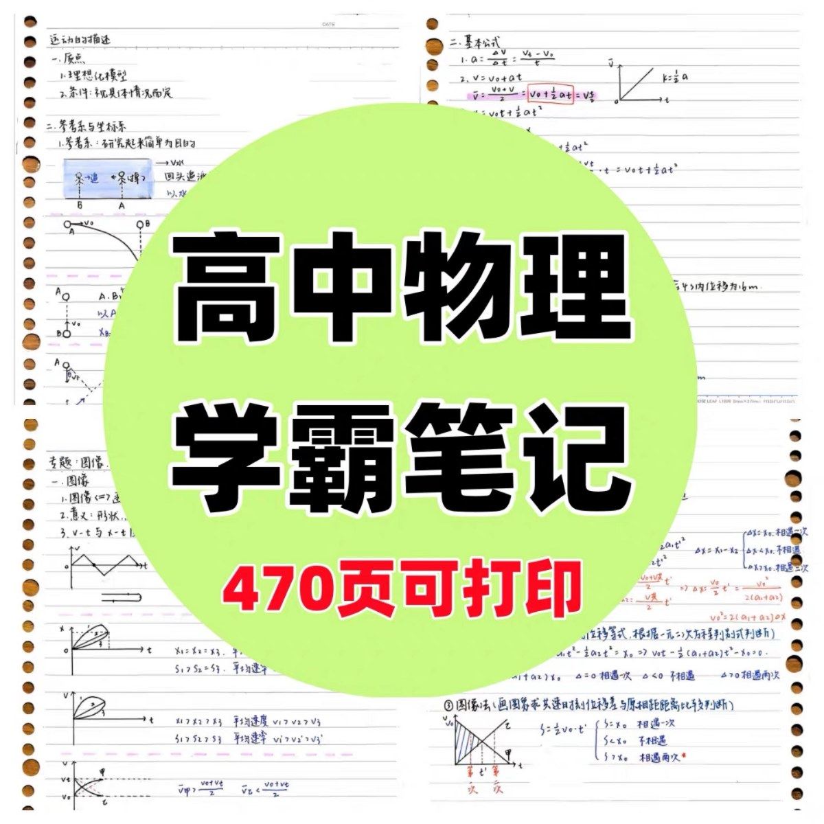 图片[2]-470页高中物理学霸状元笔记-手写常用结论解题技巧方法中复习资料电子版【电商热销906】-暗冰资源网