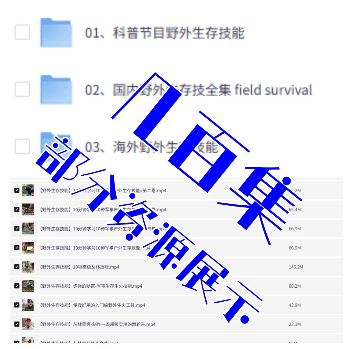 图片[4]-野外生存知识技能培训教程-户外运动小学野外急救求生影片文件资料【电商热销991】-暗冰资源网
