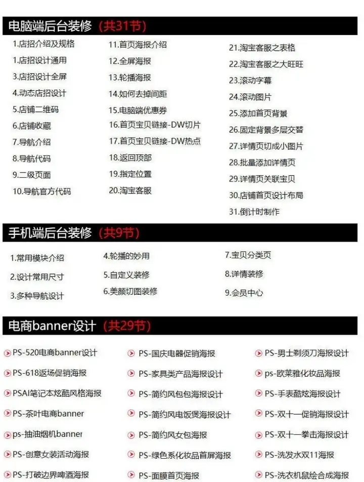 图片[4]-电商高级美工全套教程-PS教程电商淘宝美工全套平面设计 Photoshop店铺装修自学视频课程【电商热销557】-暗冰资源网