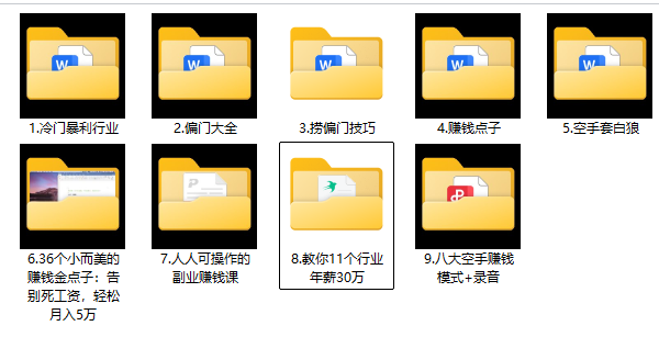图片[2]-1000个冷门捞偏门小本创业小项目【无水印绝密版】总有一款适合你-暗冰资源网