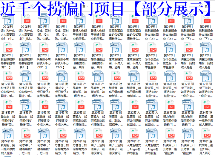 图片[5]-1000个冷门捞偏门小本创业小项目【无水印绝密版】总有一款适合你-暗冰资源网