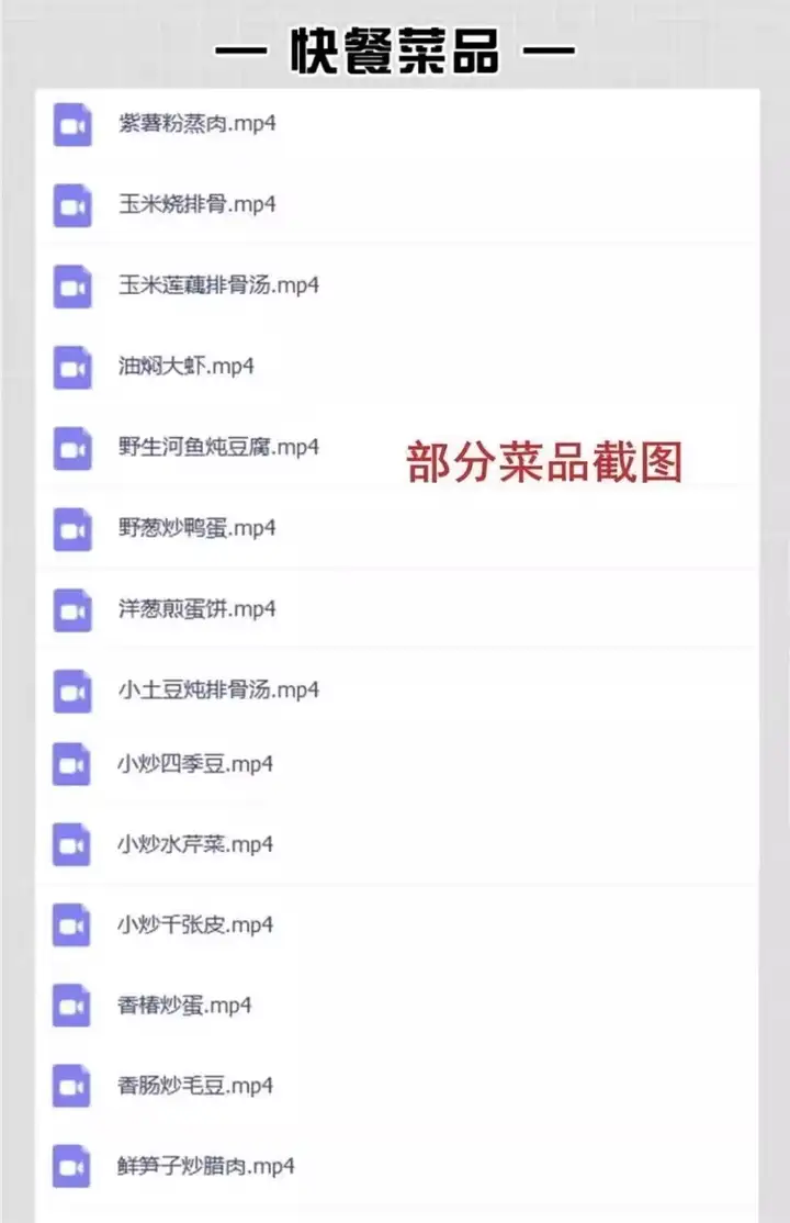 图片[7]-600多种快餐炒菜技术资料教程-商用小炒快餐盒饭大锅菜技术配方炒菜教学视频外卖盖浇饭食堂【电商热销534】-暗冰资源网