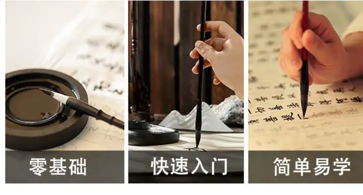 图片[2]-新毛笔书法教程学写软笔字网课欧体颜体楷书隶书篆行草书视频课程【电商热销583】-暗冰资源网