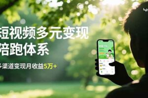 短视频多元变现陪跑体系，带货运营+种草计划+广告分成，多渠道变现月收益5万+-欢迎访问本站