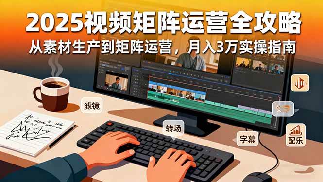 图片[1]-2025短视频矩阵运营全攻略：从素材生产到矩阵运营，月入3万实操指南-欢迎访问本站