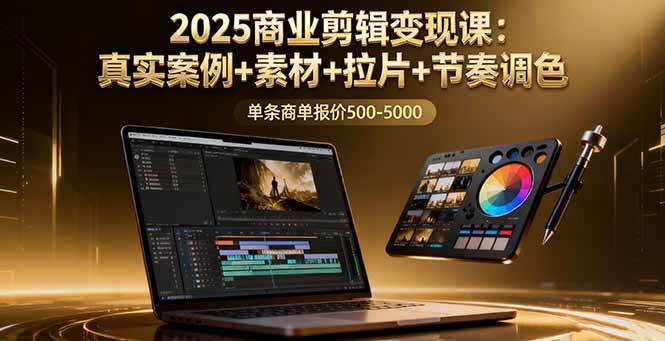 图片[1]-2025商业剪辑变现课：真实案例+素材+拉片+节奏调色，单条商单报价500-5000-欢迎访问本站
