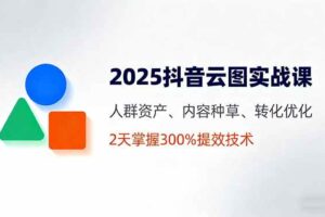 2025抖音云图实战课，人群资产、内容种草、转化优化，2天掌握300%提效技术-欢迎访问本站