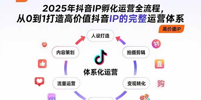 图片[1]-2025年抖音IP孵化运营全流程，从0到1打造高价值抖音IP的完整运营体系-欢迎访问本站