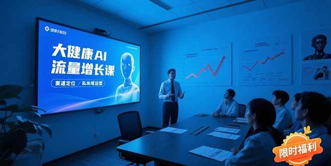 图片[1]-大健康AI流量增长课，赛道定位方法论，AI数字人内容生产，私域转化运营…-欢迎访问本站