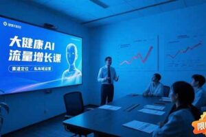 大健康AI流量增长课，赛道定位方法论，AI数字人内容生产，私域转化运营…-欢迎访问本站