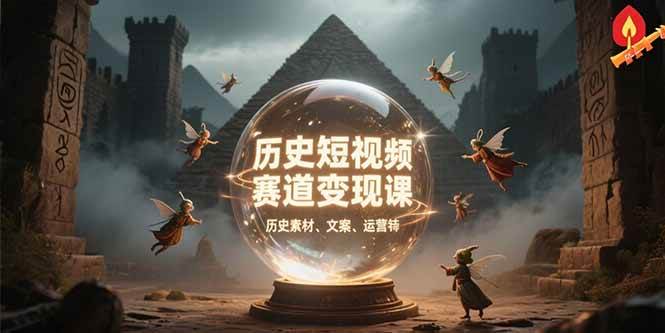 图片[1]-历史短视频赛道变现课，百集素材库应用，文案剪辑技巧，账号运营全案-欢迎访问本站