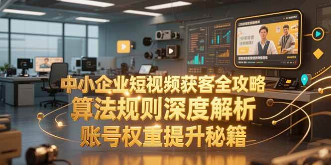 图片[1]-中小企业短视频获客全攻略，算法规则深度解析，账号权重提升秘籍-欢迎访问本站