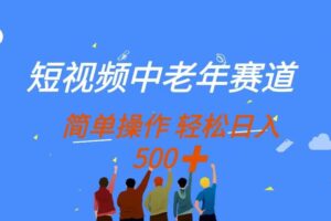 短视频中老年赛道，操作简单，多平台收益，无脑搬运日入500+-欢迎访问本站