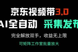 京东视频带货3.0，Ai全自动采集＋自动发布，完全解放双手，收入无上限…-欢迎访问本站